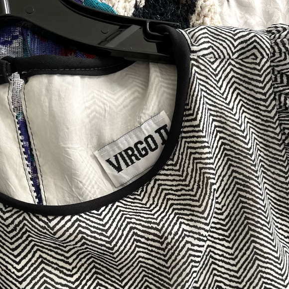 90’s Vintage Pleated Drop Waist Formal Herringbone Dress - Picture 7 of 8